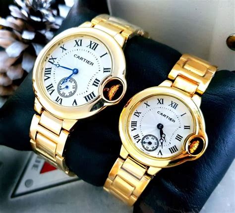 Relojes de oro para hombre y mujer 